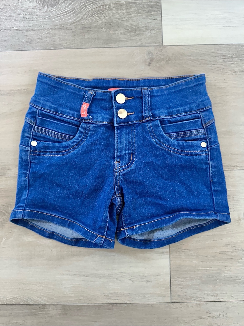 Kids Hailey Dark Blue Denim Shorts size 7